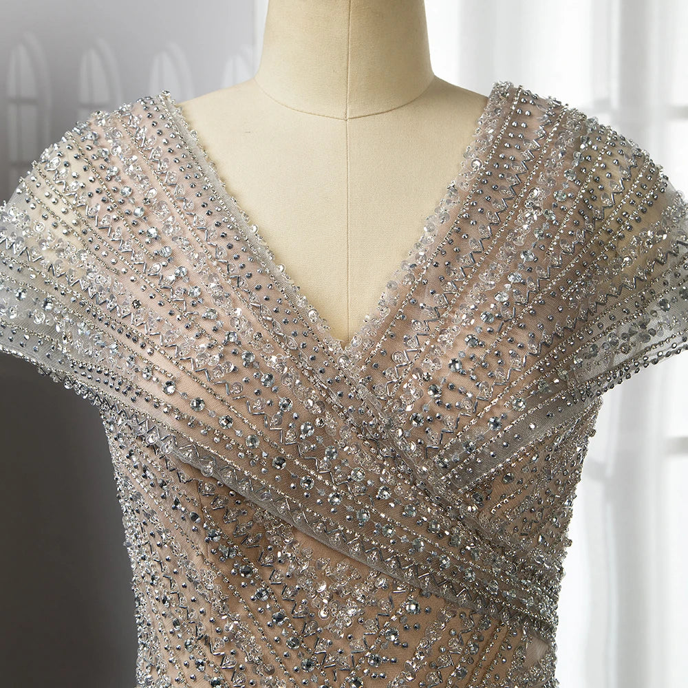 Beaded Luxury Sparkle Party Gown