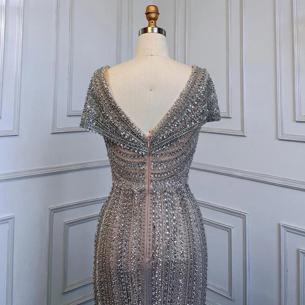 Beaded Luxury Sparkle Party Gown