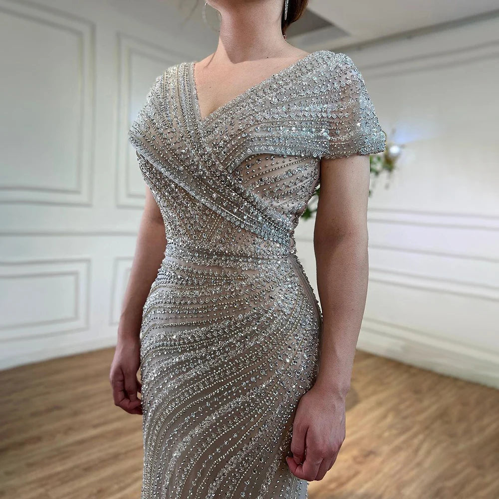 Beaded Luxury Sparkle Party Gown