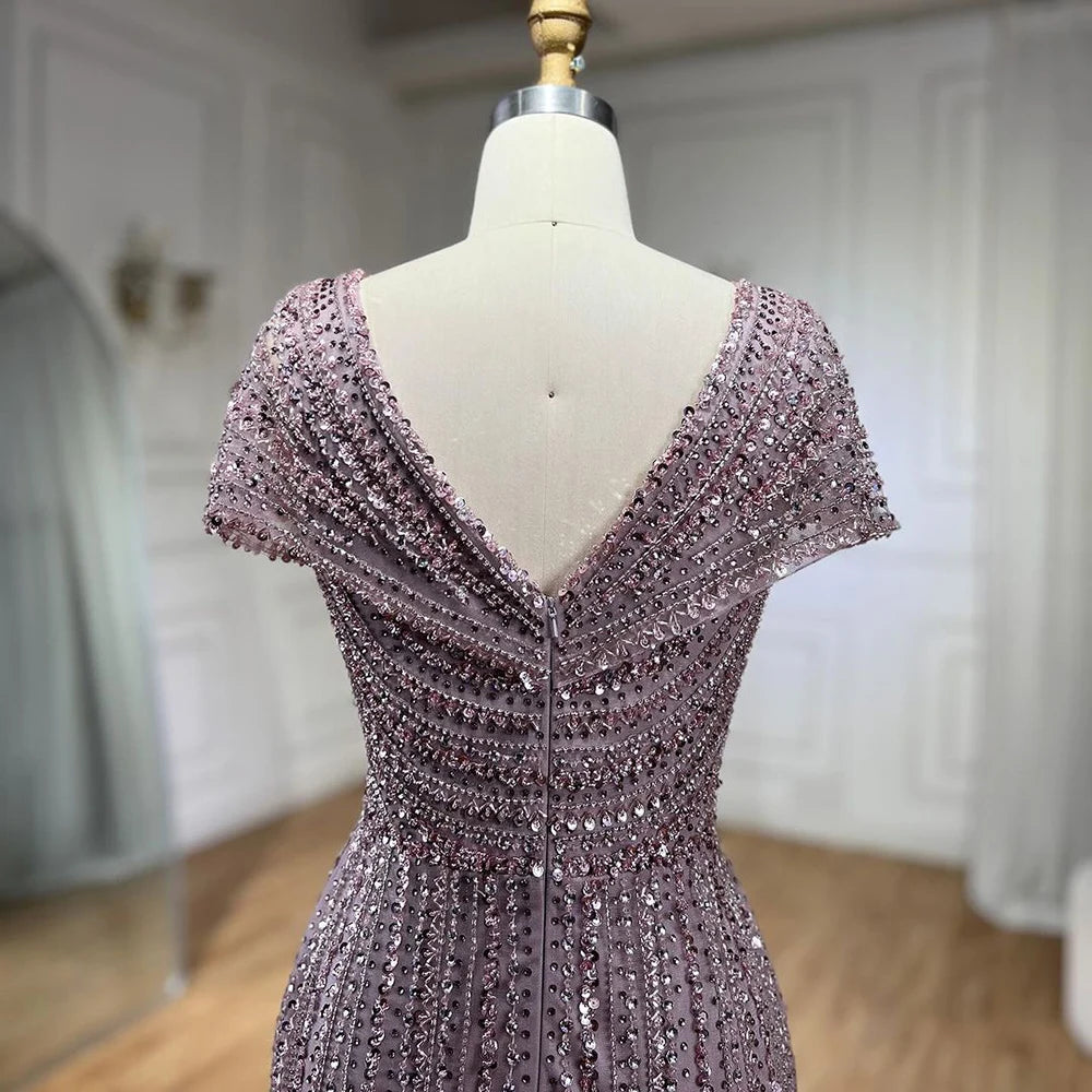 Beaded Luxury Sparkle Party Gown