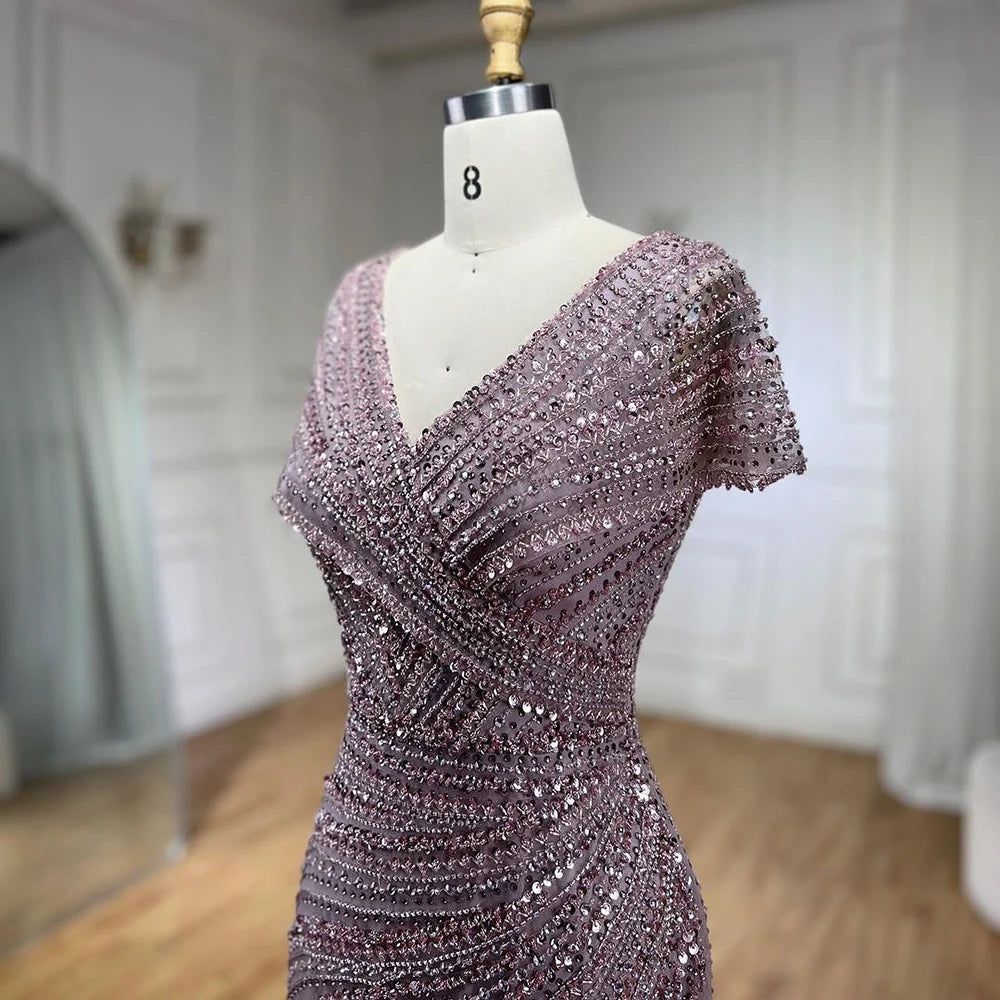 Beaded Luxury Sparkle Party Gown