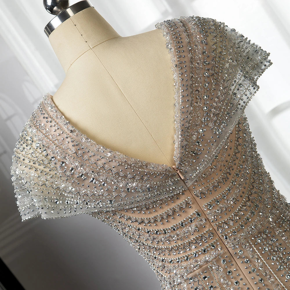 Beaded Luxury Sparkle Party Gown