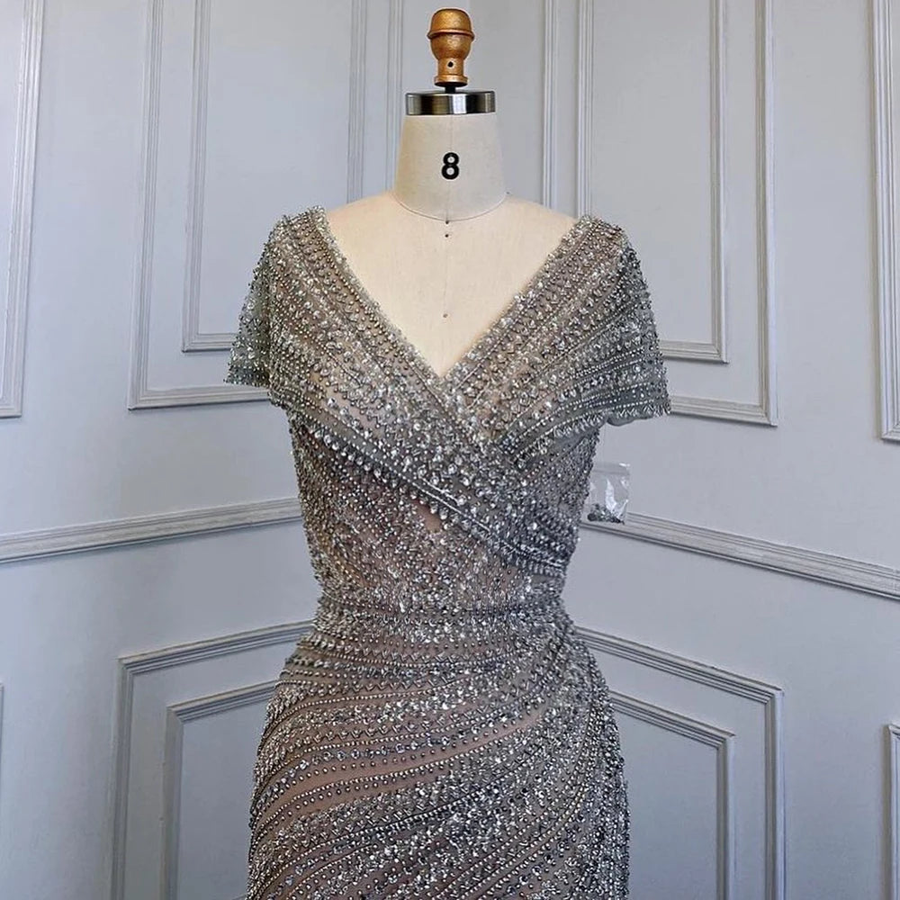 Beaded Luxury Sparkle Party Gown