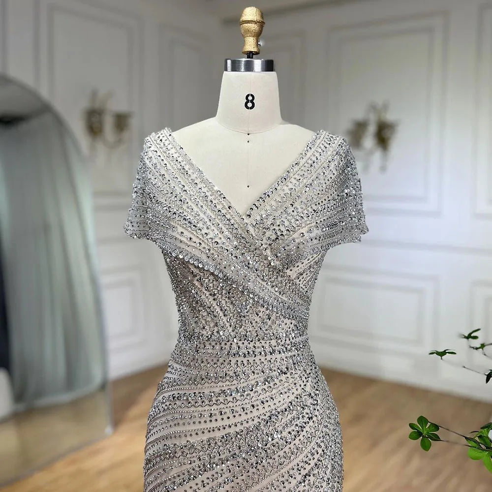 Beaded Luxury Sparkle Party Gown